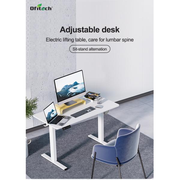 Adjustable Single DC Motor Sit Stand Desk for Home Office Electronic Metal Furniture