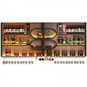 China Bar Wall Mounted Wine Cabinet Display Rack Creative Storage on sale
