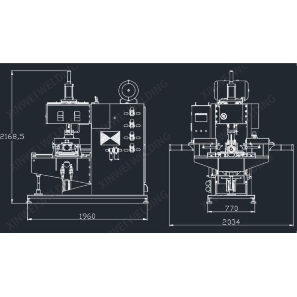 Automatic Rotary Seam Welding Machine For Filter Cartridge Wire Mesh Cylinder