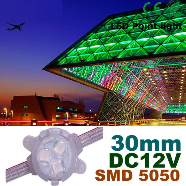 30mm DC12V RGB Full Color LED Pixel Module with DMX512 Control