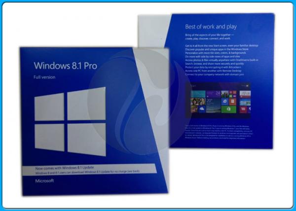 Quality original Microsoft Windows 8.1 Retail box/ OEM DVD 32bit/ 64-Bit System Builder OEM /FPP Key for sale