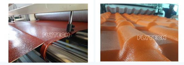 PVC ROOF TILE EQUIPMENT / PVC ROOF TILE MAKING MACHINE / SPANISH PVC ROOF TILE EXTRUDER