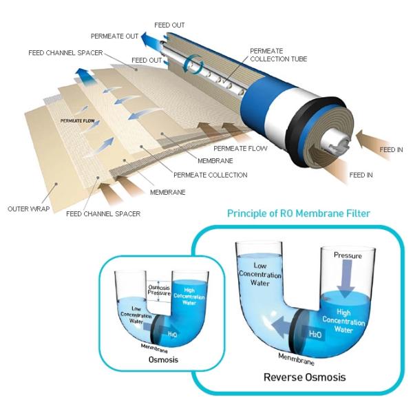 Reverse Osmosis 2.0Mpa 0.5m3/H Water Purification Machine