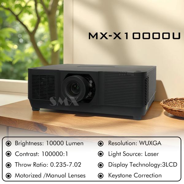 SMX 10000 Lumen 3LCD Laser Mapping Outdoor Building Large Venue Projection