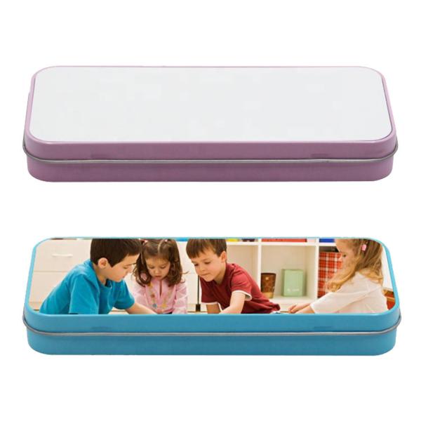 Custom Sublimation Pencil Case Children Sublimation Pencil Case Tin Box With Aluminum Sheet