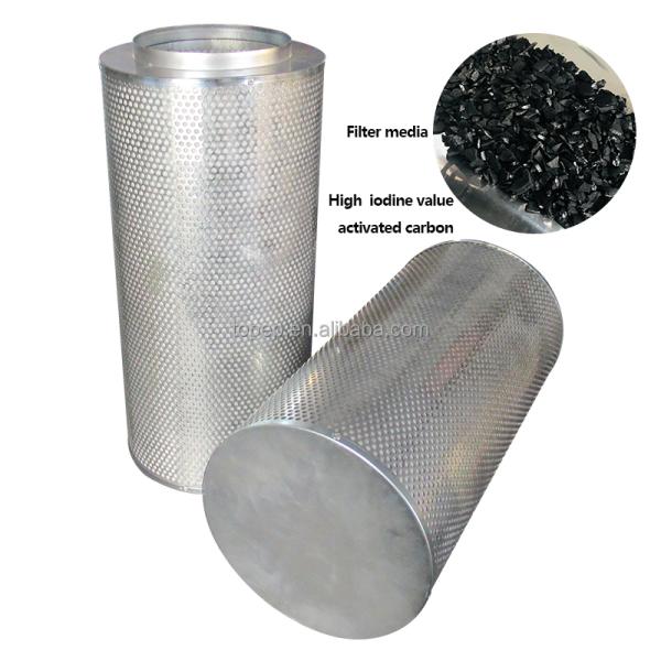 8 Inch Activated Carbon HVAC Filter Media Cartridge Larger Area Air Purifying