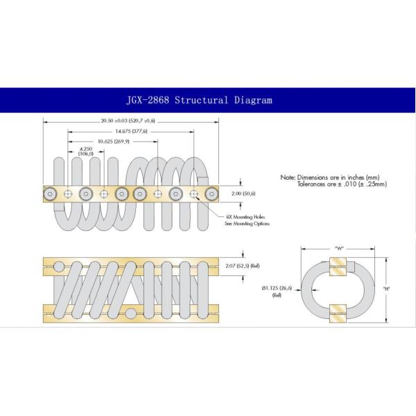 Embedded Electronics Cabinet Wire Rope Vibration Isolator Durable Material