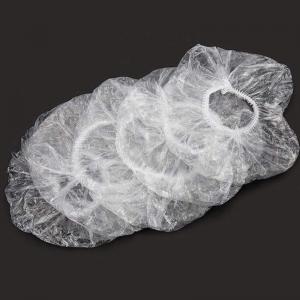 China Waterproof Transparent Plastic Shower Cap , disposable hair caps Eco Friendly on sale