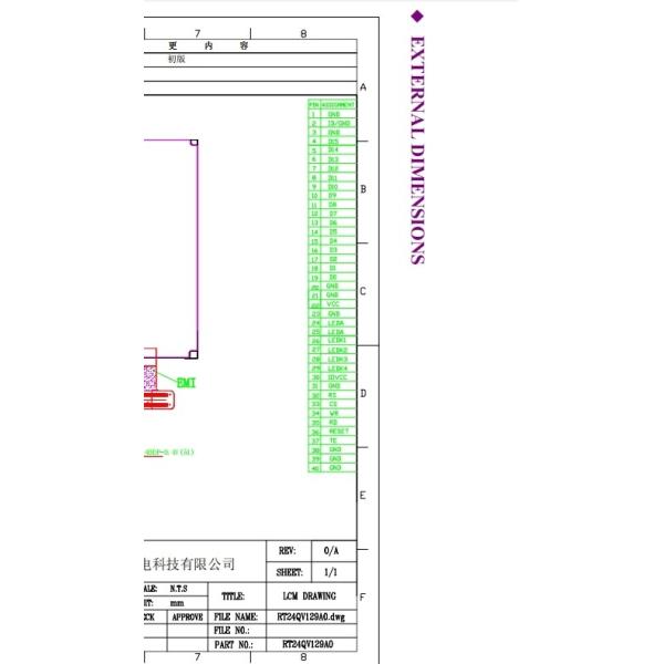 2.4 Inch TFT LCD OEM Semi Transparent Display Screen HD 240x320LCD 2.4 Inch