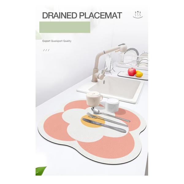 Polyester Dish Drying Mat for Kitchen Keep Your Dishes Spotless and Dry