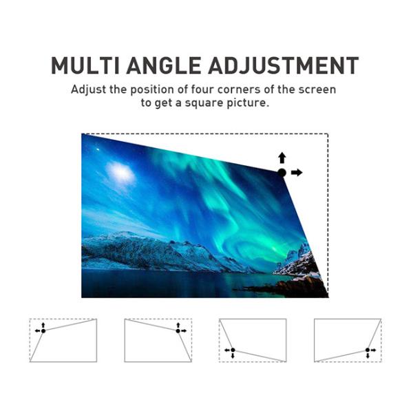 T972 Amlogic Home Cinema Projector 0.23" 1080p Dmd 200 Lumens Electric Focus