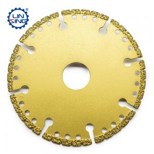 Buy cheap 1.8mm Steel Core Thickness Vacuum Brazed Diamond Cutting Disc for Metal Stone Aluminum product