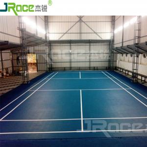 Buy cheap Silicon PU Material Badminton Sports Floor / Indoor And Outdoor Badminton Court product