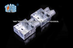 Buy cheap Electrical Boxes / 2-Gang British Standard Metal Conduit Box with PVC , Switch Box product