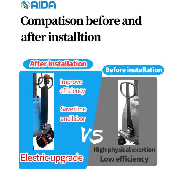2T Load Capacity 2 Way Entry Forklift Walkie Stacker With CE Electric Lifter Option