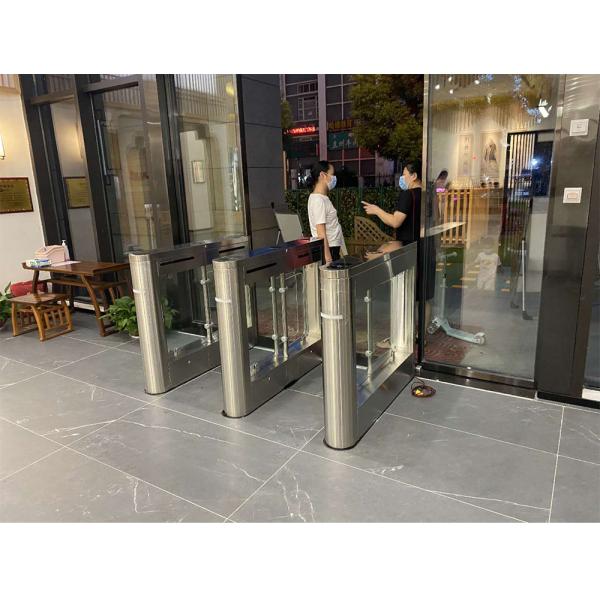 Small Size Swing Arm Turnstile Remote Control Acoustic Alarming LED Indicator