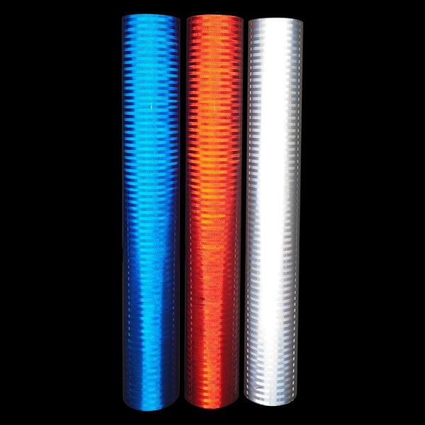 PET Micro Prismatic Vinyl Roll For Traffic Safety Reflective Sheeting