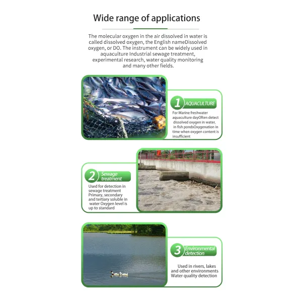 Digital Portable Dissolved Oxygen Meter for Aquaculture Water Analysis