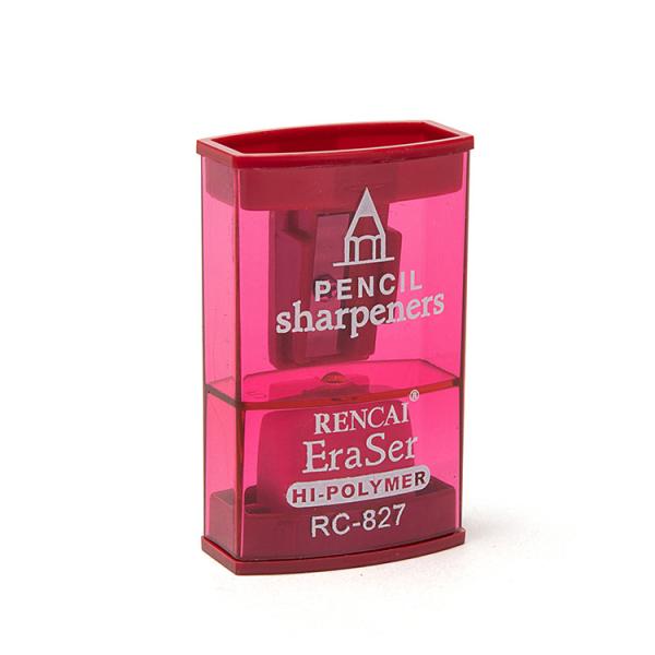 Single Hole Pencil Sharpener With Eraser