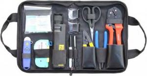 Buy cheap Variety Convenient Black Fiber Optic Hand Tool Bags / Fiber Termination Kit With Zipper product