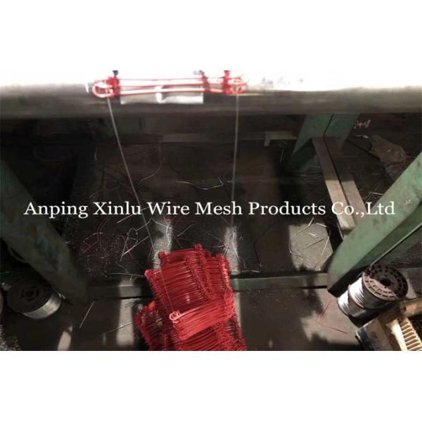 19Gauge Yellow Red Blue PVC CoatedColoured Double Loop Bar Wire Tie for Bundling with 20% Elongation Rate