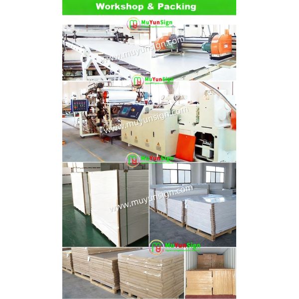 Multiple Density Sintra PVC Board Surface Polishing PVC Plastic Board Billboard