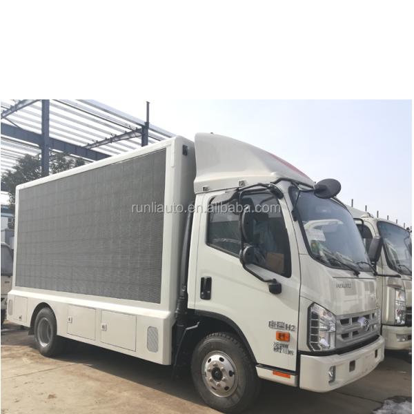 With Stage Mobile Trailer P8 P10 Outdoor LED Screen Truck Display