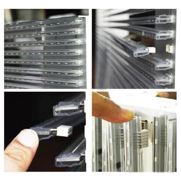Flexible High Definition P10 Transparent LED Display Panel 1920Hz For Glass Wall