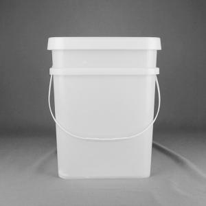 Buy cheap 18L Polypropylene Heavy Duty Square Bucket With Handle And Cover product