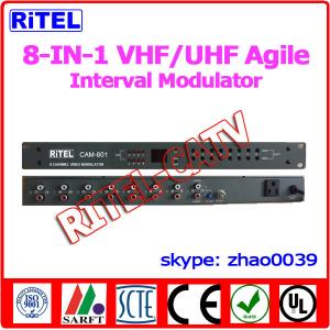 Buy cheap 8-in-1 VHF/UHF Agile Interval AV Converter/Modulator for Hospital/community/campus product