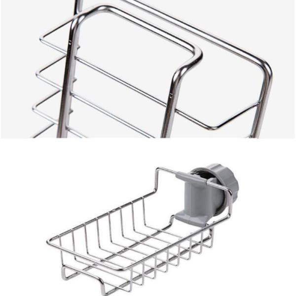 Detachable Faucet Sink Sponge Storage Holders Racks Bolt Inserting Type