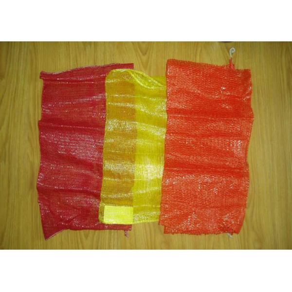 Custom Plastic PP Woven Mesh Fruit And Vegetable Bags , Reusable Mesh Produce Bags