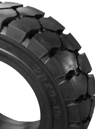 Quality High Performance Solid Forklift Tires Black Tyres 5.00-8 Eco Friendly for sale