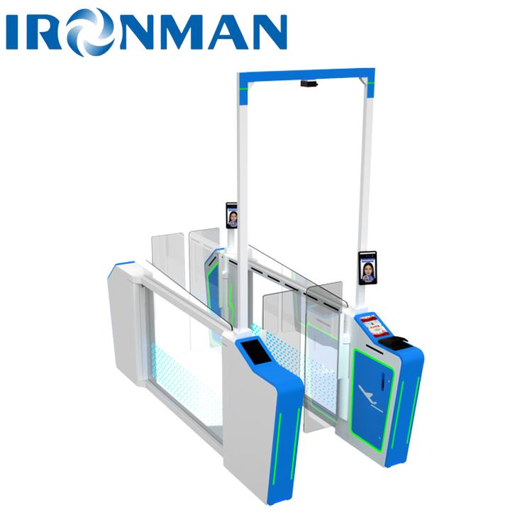 High-Security AB Interlocking Turnstile Door System - 3D Anti-Piggyback Access Control for Data Centers & Government Buildings