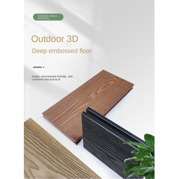 WPC Decking Boards 145x22mm Waterproof Termite-Resistant Outdoor Flooring