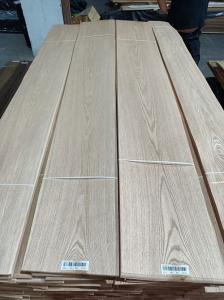 Buy cheap ISO9001 Red Oak Wood Veneer 245cm Flat Cut 12% Moisture Medium Density product