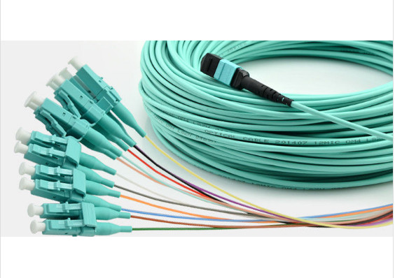 Buy cheap Multimode 12 Fibers MPO Patch Cord For FTTB Network 850 Nm - 3.5dB / Km Attenuation product