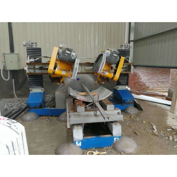 Double-Blade Automatic and Automatic Gantry-Fixed Edge Trimming Machine for Stone Edge Cutting