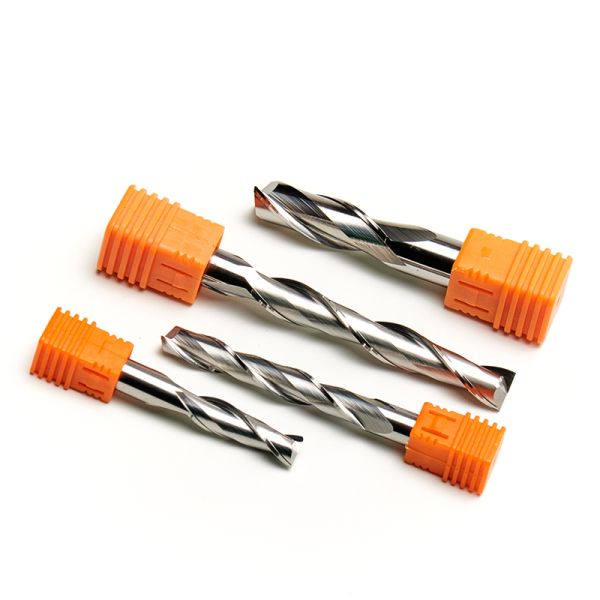 Manufacturing Production Alloy Solid Carbide End Mill 2 Flutes Spiral Flat Bottom Router Bits CNC Wood Milling Cutter