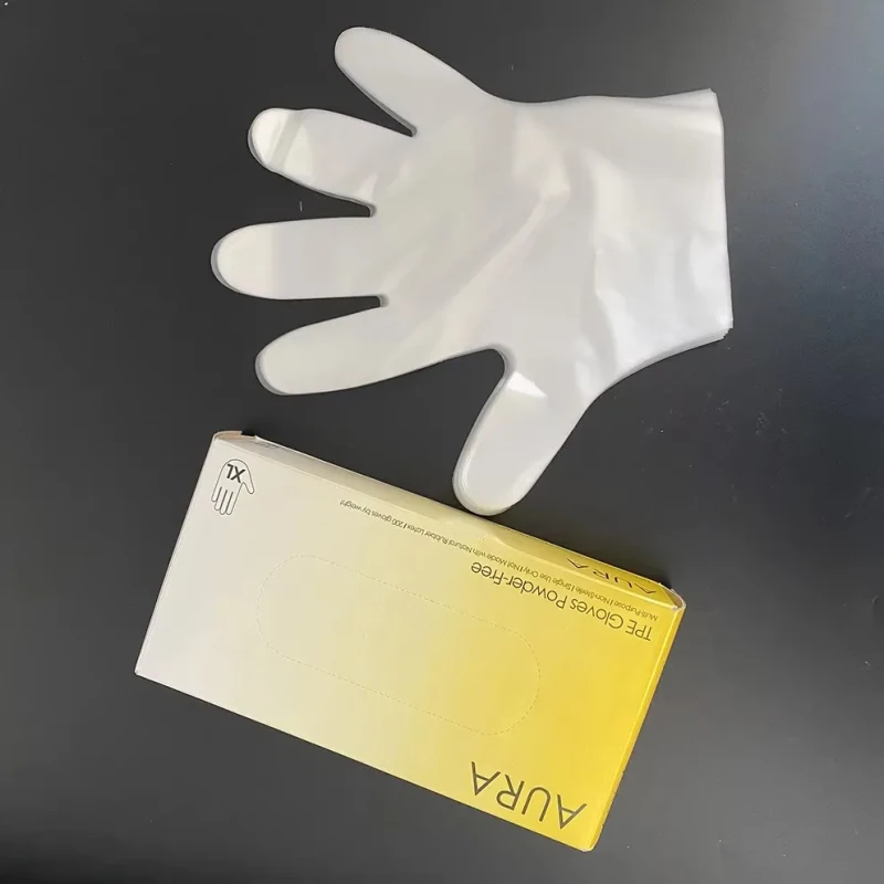 Disposable PVC Gloves for Ladies Handmade PE Material for Household Use Wholesale Disposable Hand Gloves
