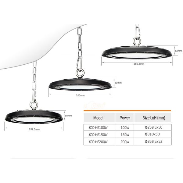 CE ROHS Industrial Super Brightness 200w LED High Bay Lights
