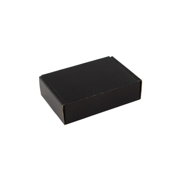 Rectangular Black Folding Airplane Boxes Kraft Corrugated Paper Storage Solution folding shipping boxes