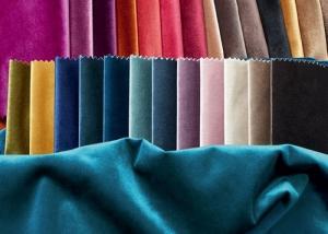 Buy cheap Plain Solid Velvet Sofa Curtain Fabric Dyeing Silk Velvet Fabric 330gsm product