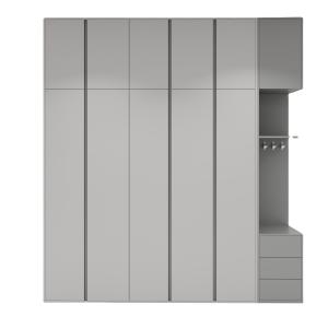 Buy cheap Multi Functional Wood Panel Furniture Bedroom Grey Clothes Closet Custom Size product