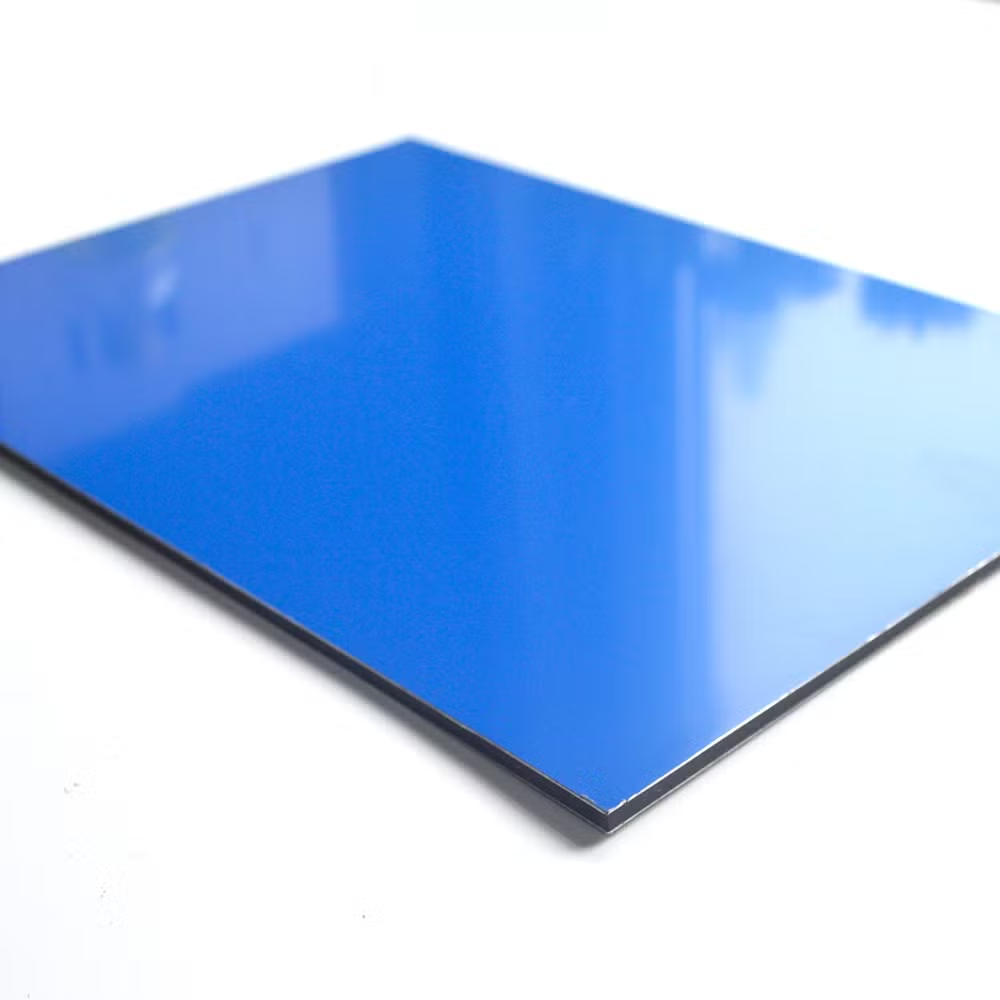 Sea Blue UV Resistant Fireproof Aluminum Composite Panel ACP Sheet for Indoor and Outdoor Use