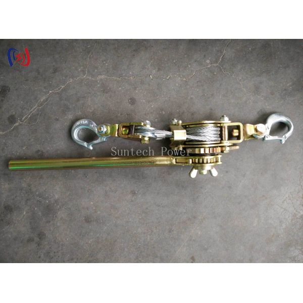 Heavy Duty Ratchet Withdrawing Wire Tighter with 10-30KN Rated Load and 1200-1500mm Tight-line Length for Conductor Stringing