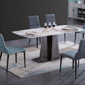 China Inorganic 1653 Clay Contemporary Dining Room Sets 160cm Restaurant Table And Chairs on sale
