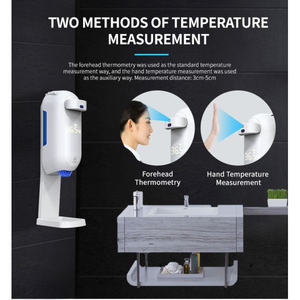 1100ml Automatic Liquid Soap Dispensers 0.1s Intelligent Sensing