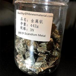 China High Purity Scandium Metal Applied In Various Superalloys on sale