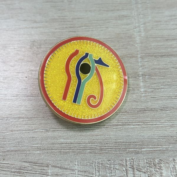 Calistoga Hot Air Balloon Enamel Pin, California Travel Souvenir Lapel Pin, Rainbow Sky Collectible Badge